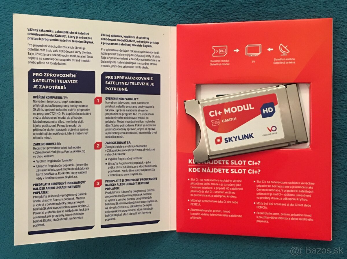 Predám satelitný TV modul CAM701 pre SKYLINK - 5