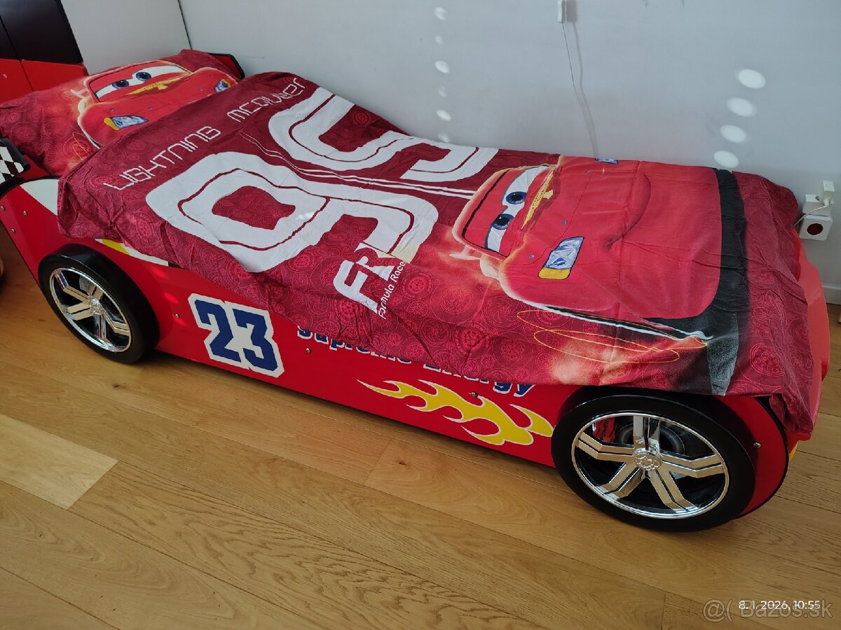 Posteľ auto McQueen červená - 5
