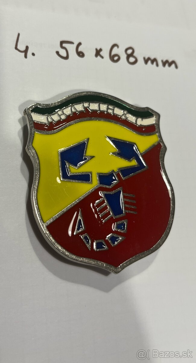 Nápisy Abarth, Fiat - 5