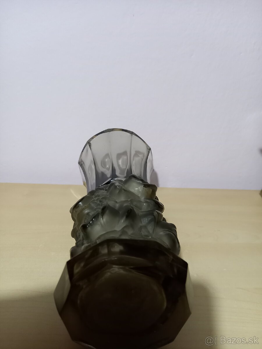 Sklenena Art deco vaza - 5