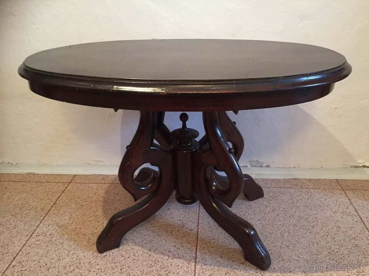 starožitná konferenčný stolík - 5