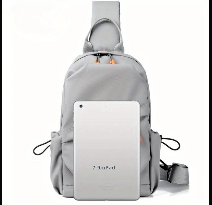 Crossbody batoh šedý - 5