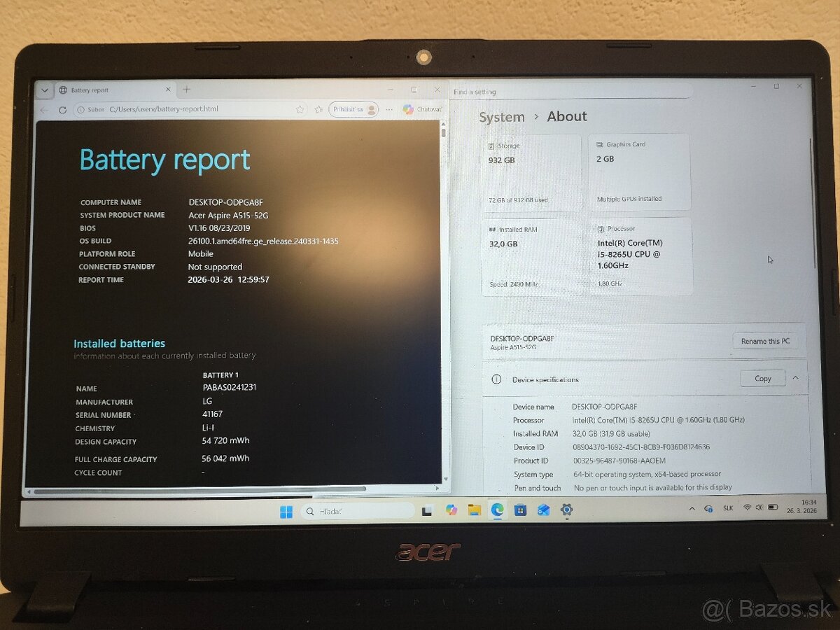 Acer Aspire 5 | i5 • 32GB • 1TB SSD • MX150 - 5