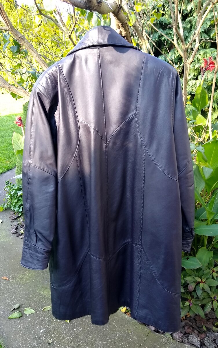 Dámsky kožený kabát XXXL - pravá koža - 5