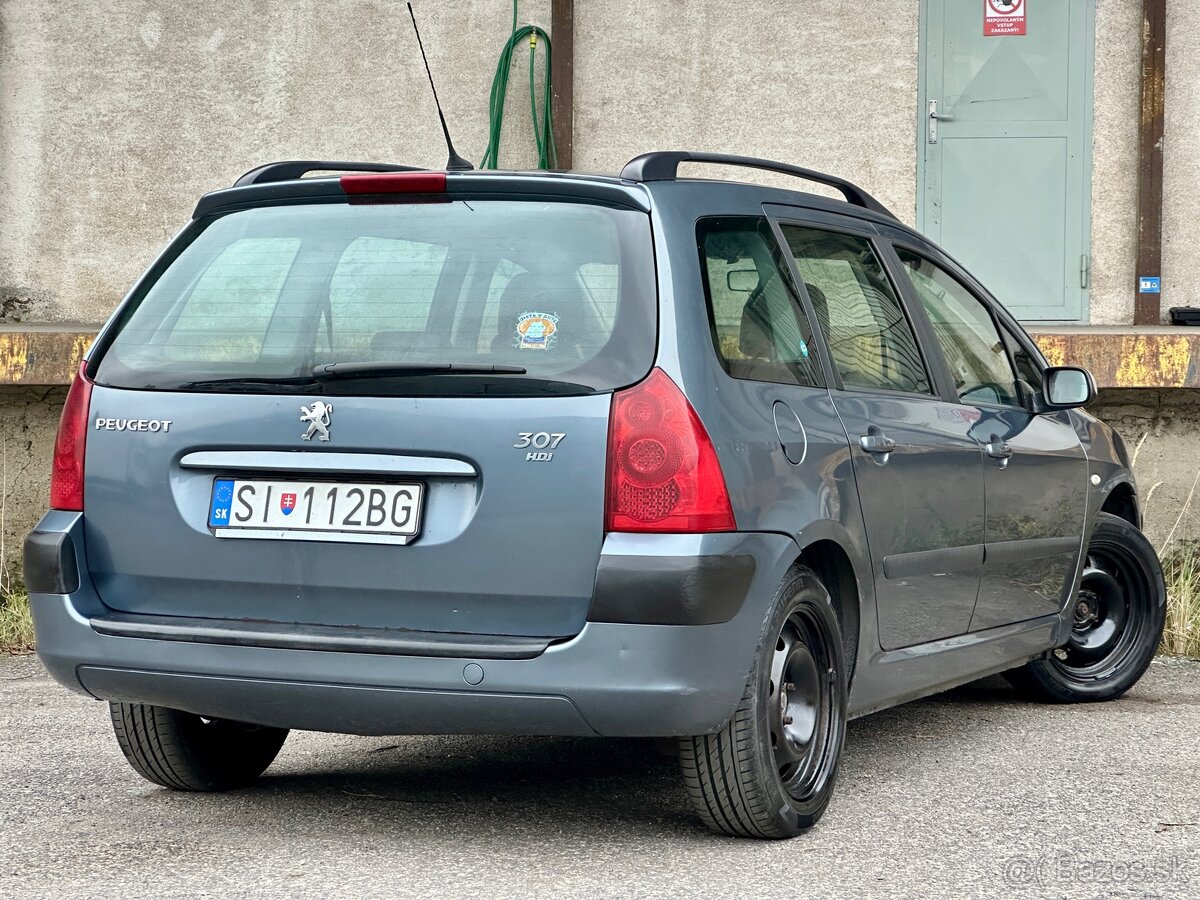 Peugeot 307 SW Facelift 1.6HDI 80kw Nová STK - 5