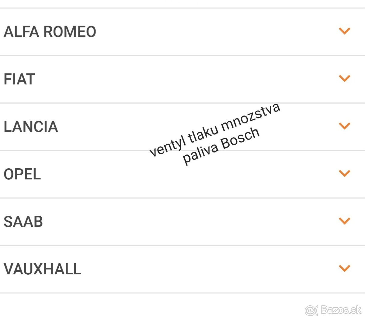 Regulacny ventyl mnozstva tlaku paliva Fiat Opel Alfa - 5
