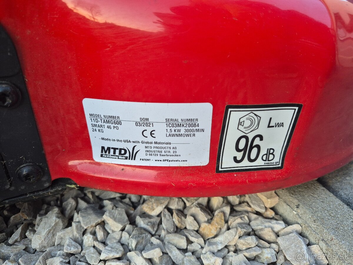 Benzínová kosačka MTD 46 Smart PO - 5