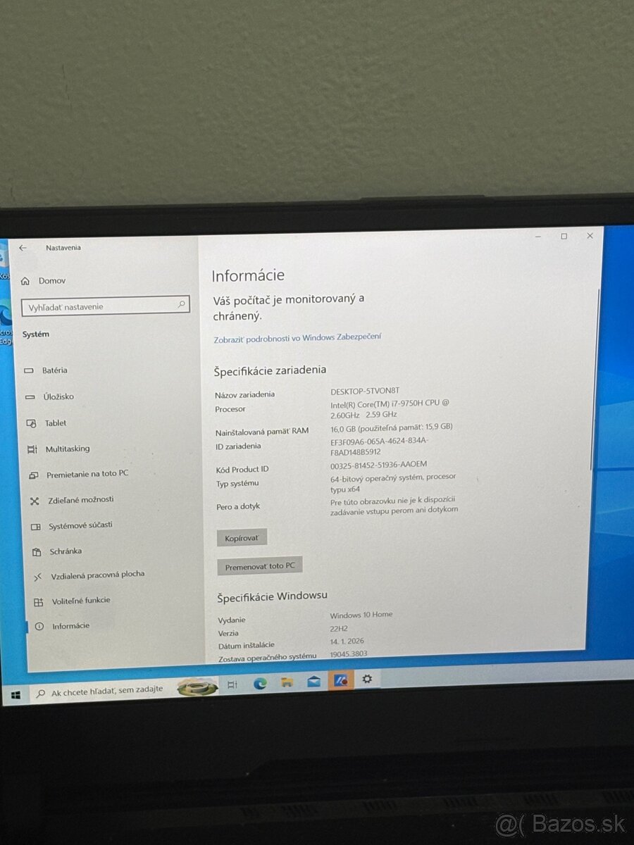 Predám Herny Notebook Asus ROG Strix G531GT - 5