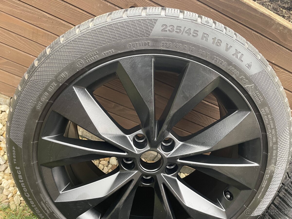 CASSIOPEIA SCHWARZMATT Orig.skoda Superb 3V 5x112 8j x18 - 5