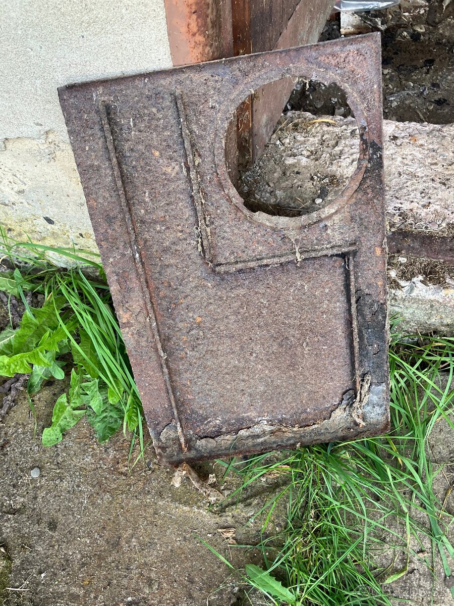 Liatinove platne, rošty,rámy na pec, kominová klapka - 5