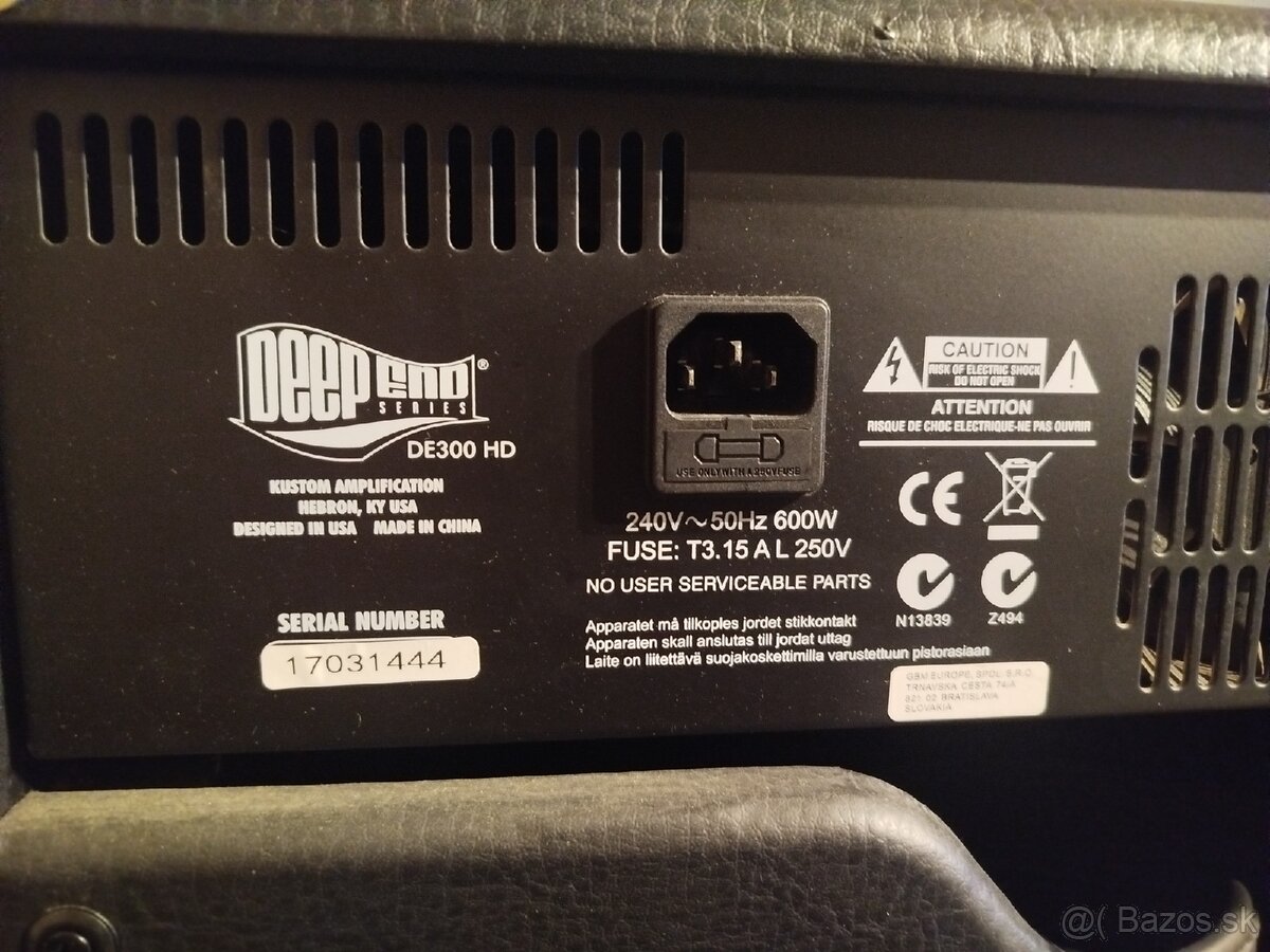 Predám bssagitarovu zostavu Kustom - 5