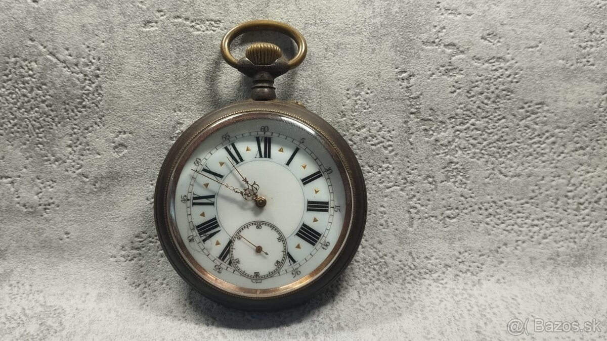 elké kapesní hodinky zřejmě zn. Régulatéur. 67mm, 188g - 5