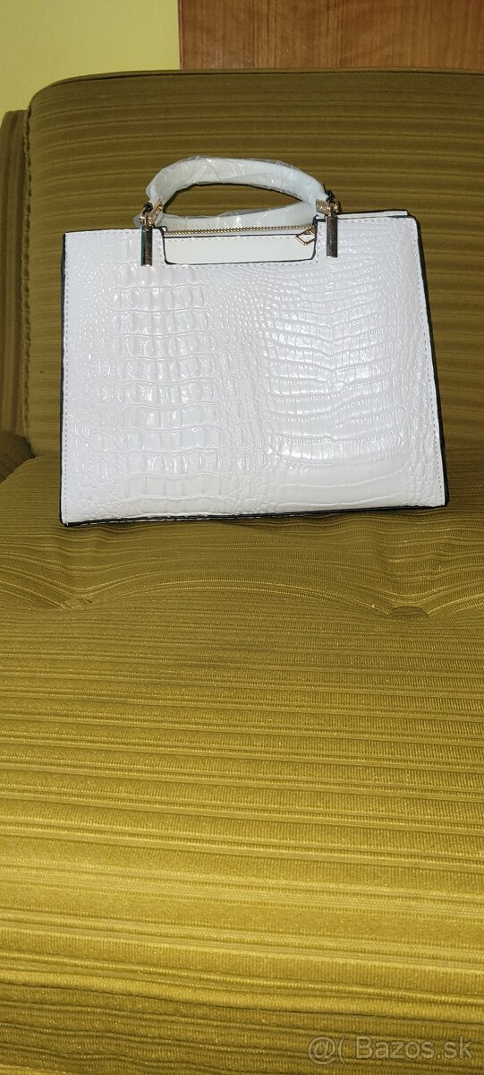 Biela elegantná kabelka - 5