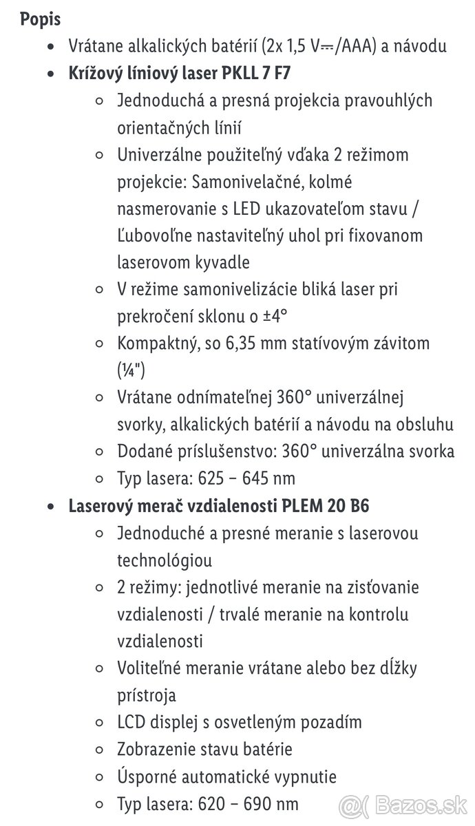 Krizovy laser PARKSIDE - 5
