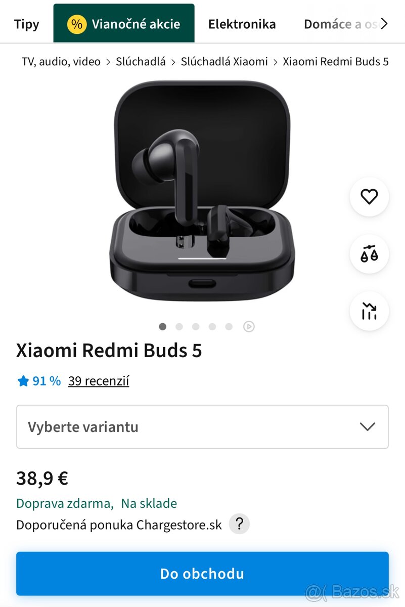 Xiaomi Redmi Buds 5 ANC čierne - 5