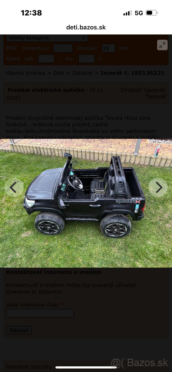 Predám decké elektrické autíčko - 5