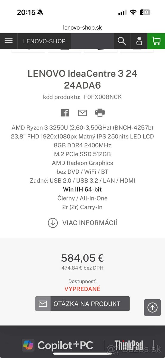 Lenovo All In One IdeaCentre AIO 3 24ADA6 - 5