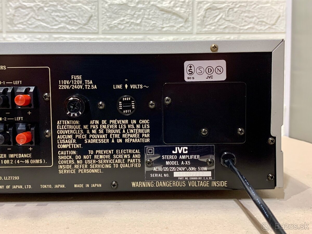 JVC A-X5 …. Stereo zosilovač. JVC T-X6L …. Stereo tuner - 5