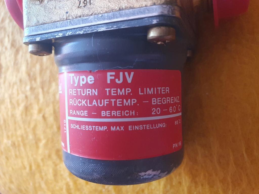 Termostatický ventil - obmedzovač teploty spiatočky Danfoss - 5
