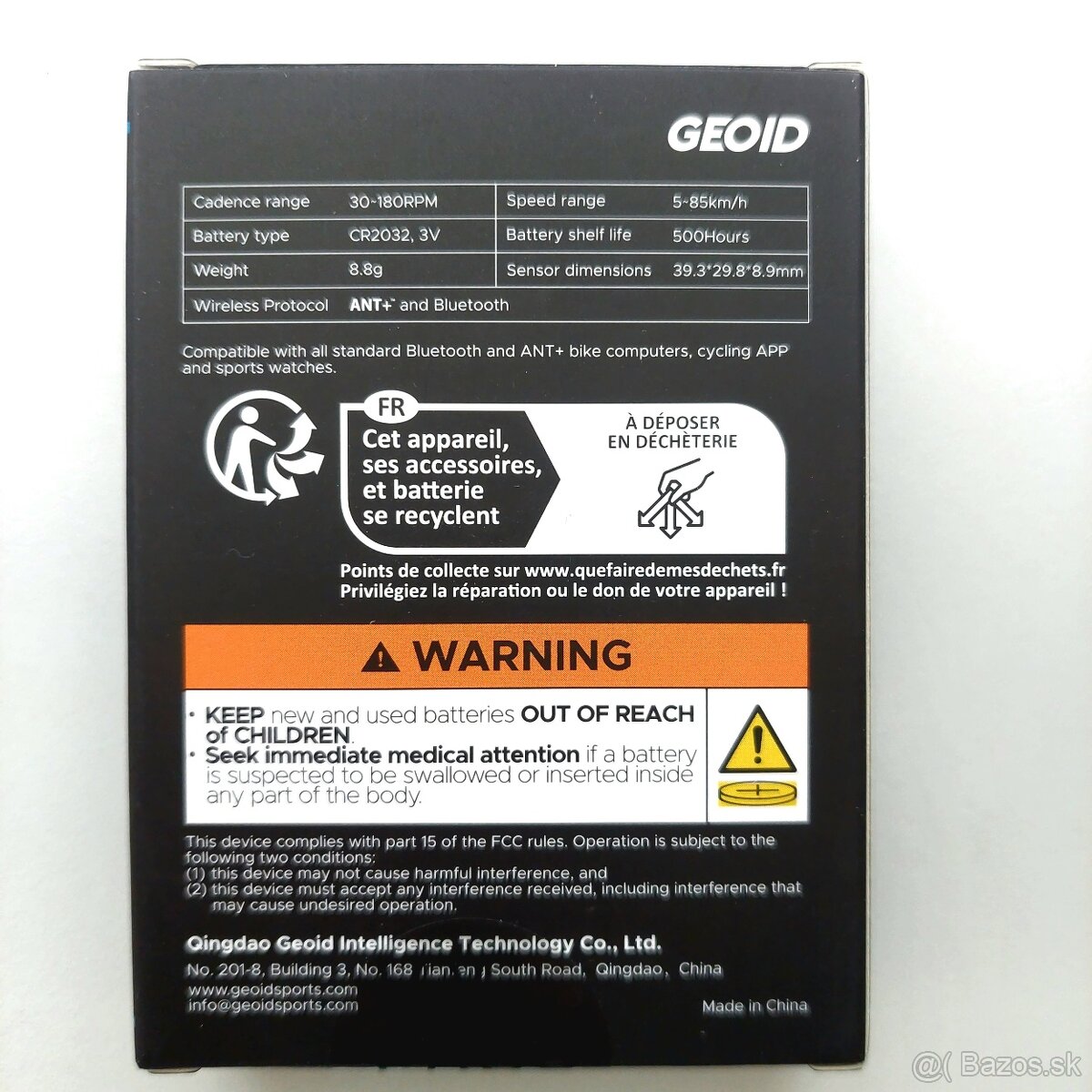 Senzor rýchlosti / kadencie - 5