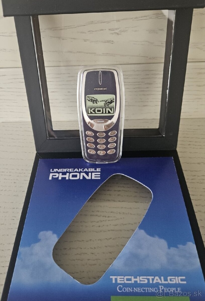 Strieborna minca- telefon Nokia 3310 - 5