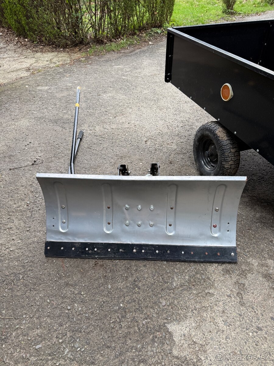 Malotraktorový pluh na sneh + Vlečka - 5