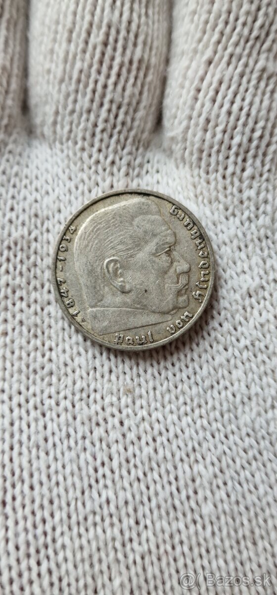 2 mark, 2 marka, 2 reichsmark Hindenburg - 5