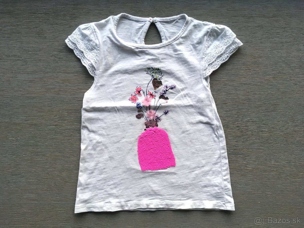 dievčenské tričká a šaty, velkosť 128 - 5
