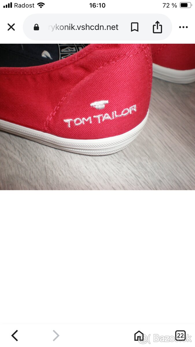 Slip-on tenisky Tom Tailor, veľ.37 - 5