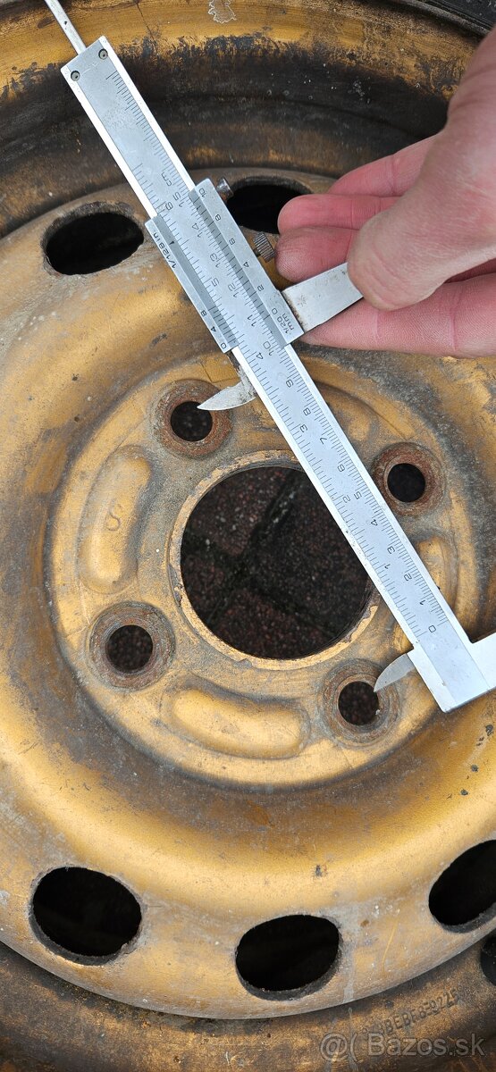 Plechove disky 4ks - 5