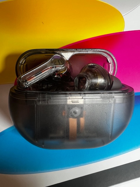 Bezdrôtové slúchadlá Soundpeats Capsule3 Pro Transparent - 5