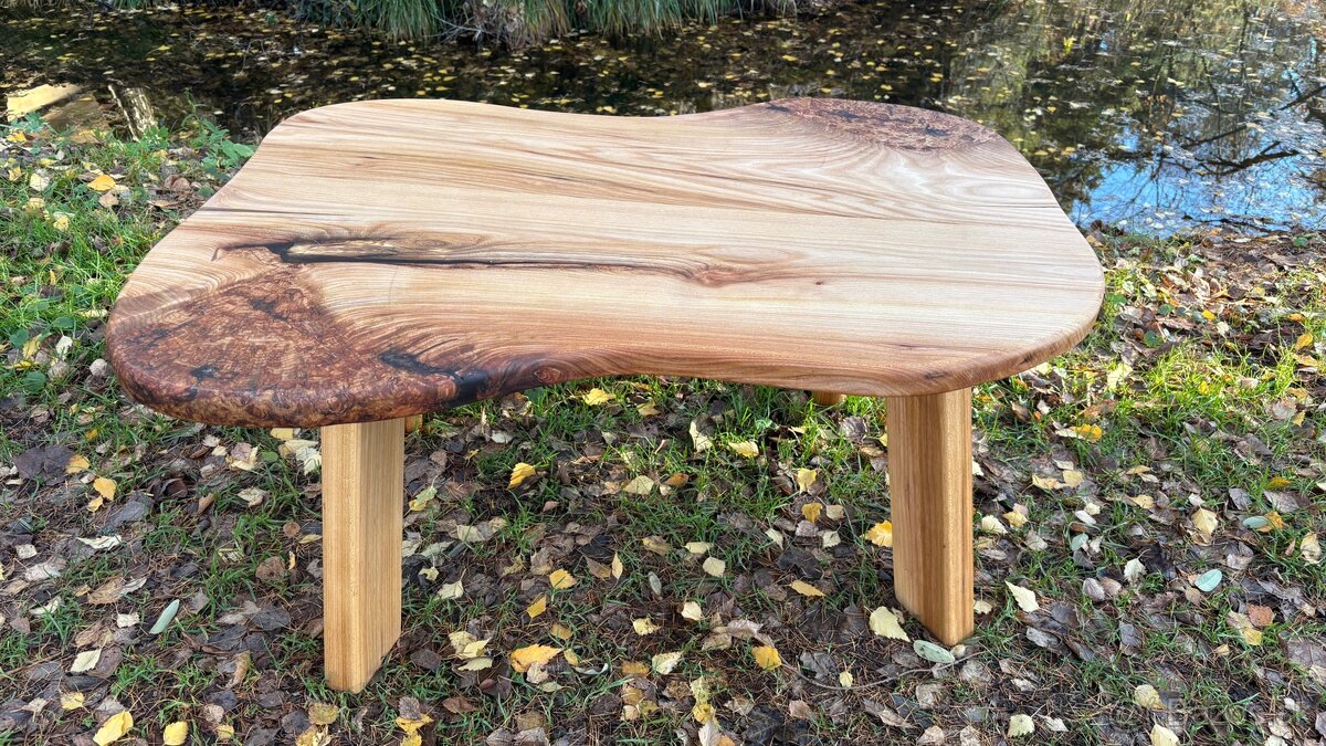 Konferenčný stolík z masívneho dreva - 5