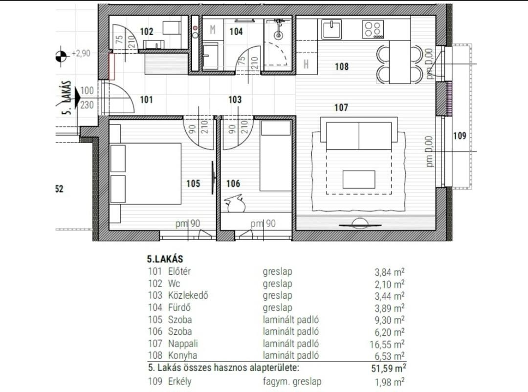 Predaj bytov v štýlovej novostavbe – Hegyeshalom - 5