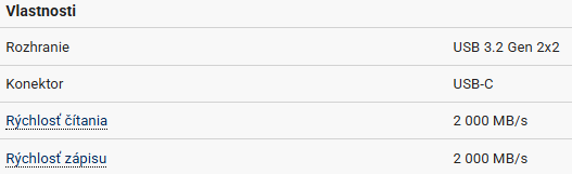Externý SSD A-DATA SE880 - 1 TB (v záruke) - 5