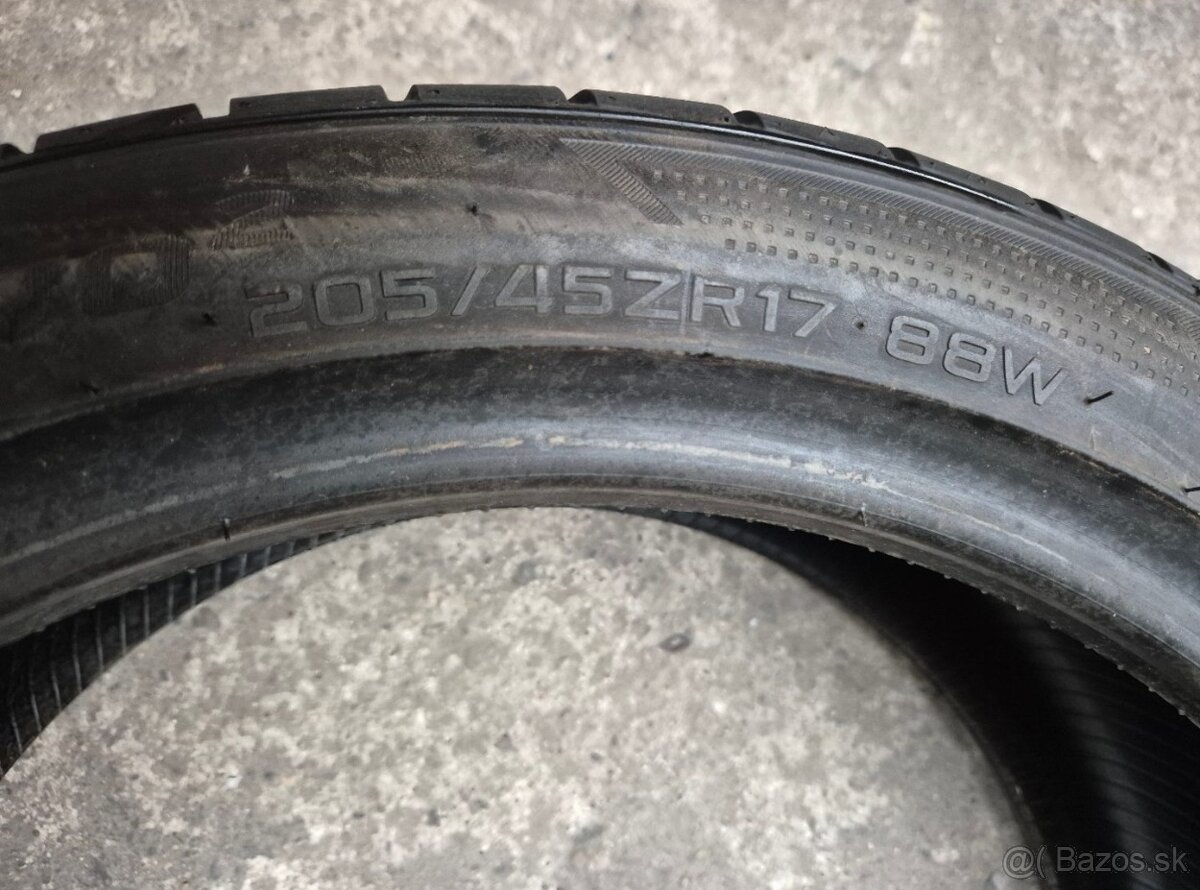 205/45 r17 letné 4 ks HANKOOK - nejazdené DOT2020 - 5