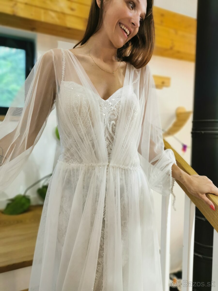 Svadobné šaty Lacerta S/M - 5