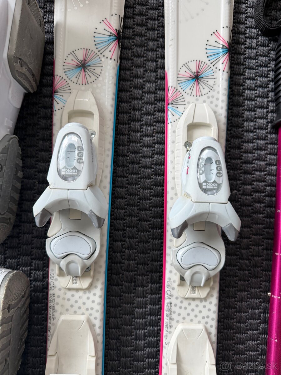 Detské/juniorské lyže Fun girl vlocky 120cm - 5