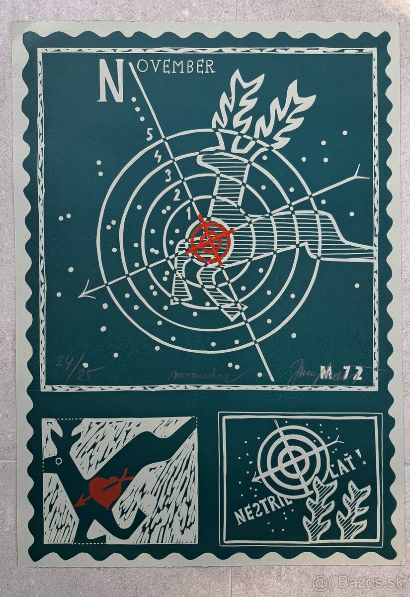 Juraj Meliš: November (linorez) - 5