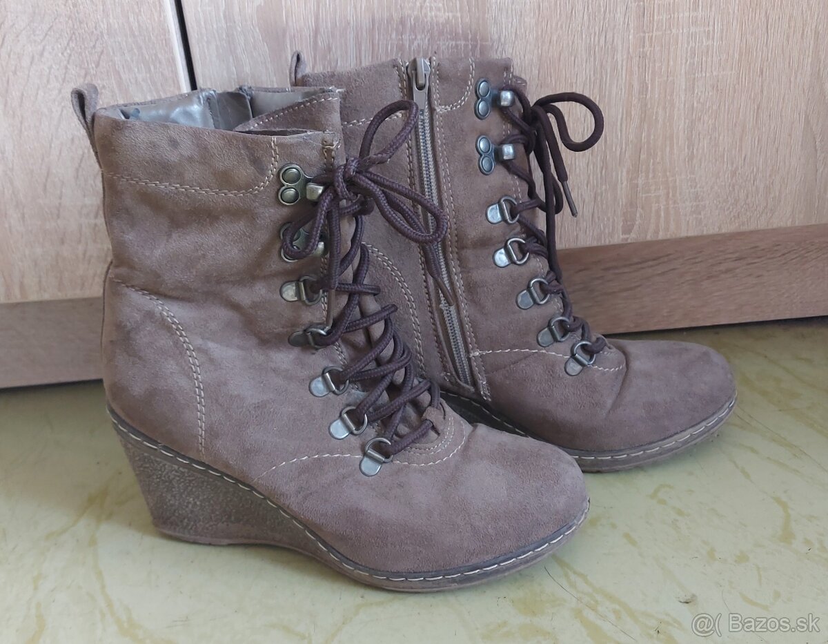 Zateplené členkové topánky - 5