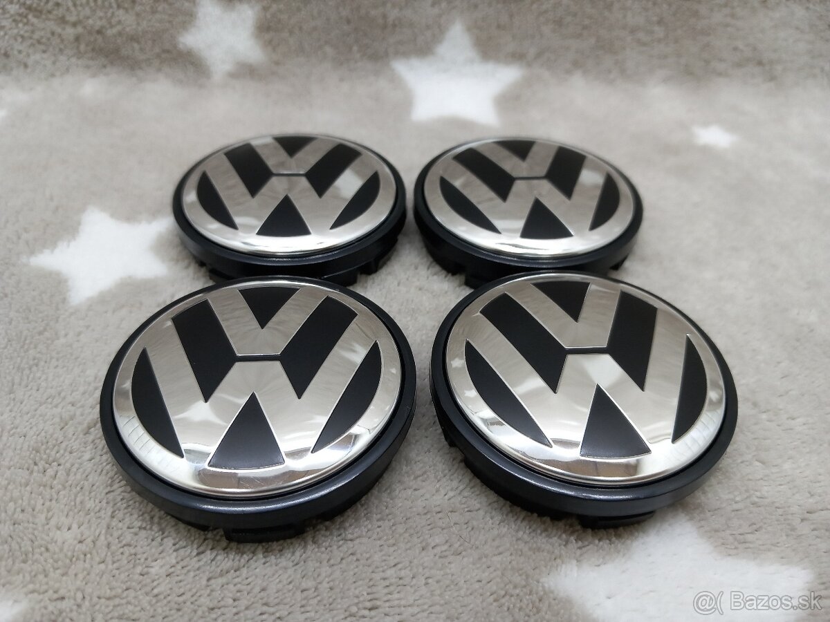 Středové krytky Vw, 56x52mm chrom logo - 5