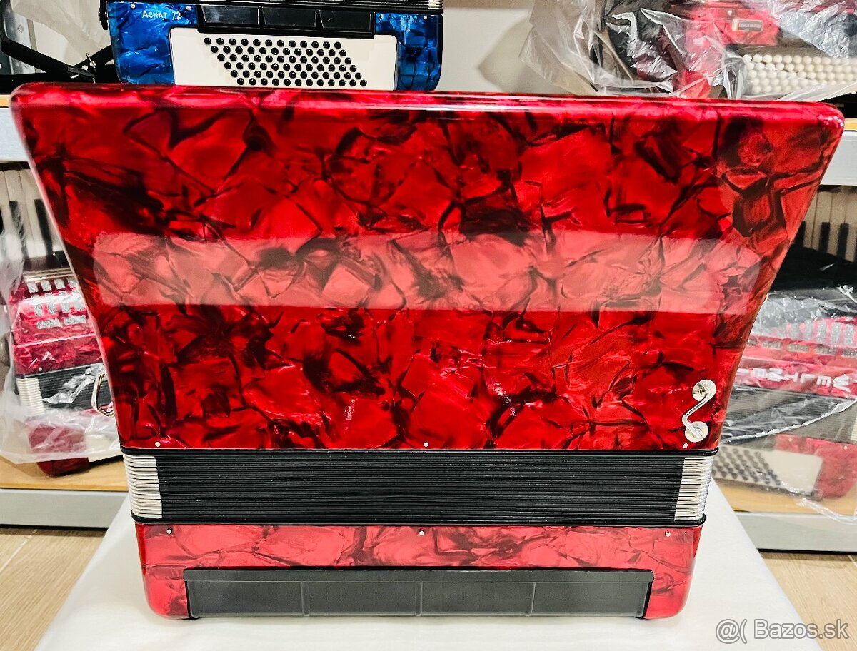 Predám akordeón Weltmeister Caprice 80 basový - kvalitný nem - 5