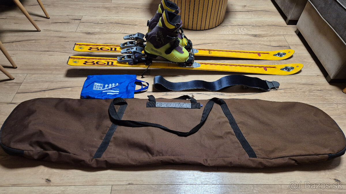 Predám 2x skialp set a viazanie s pásom + čiapka Swix gratis - 5