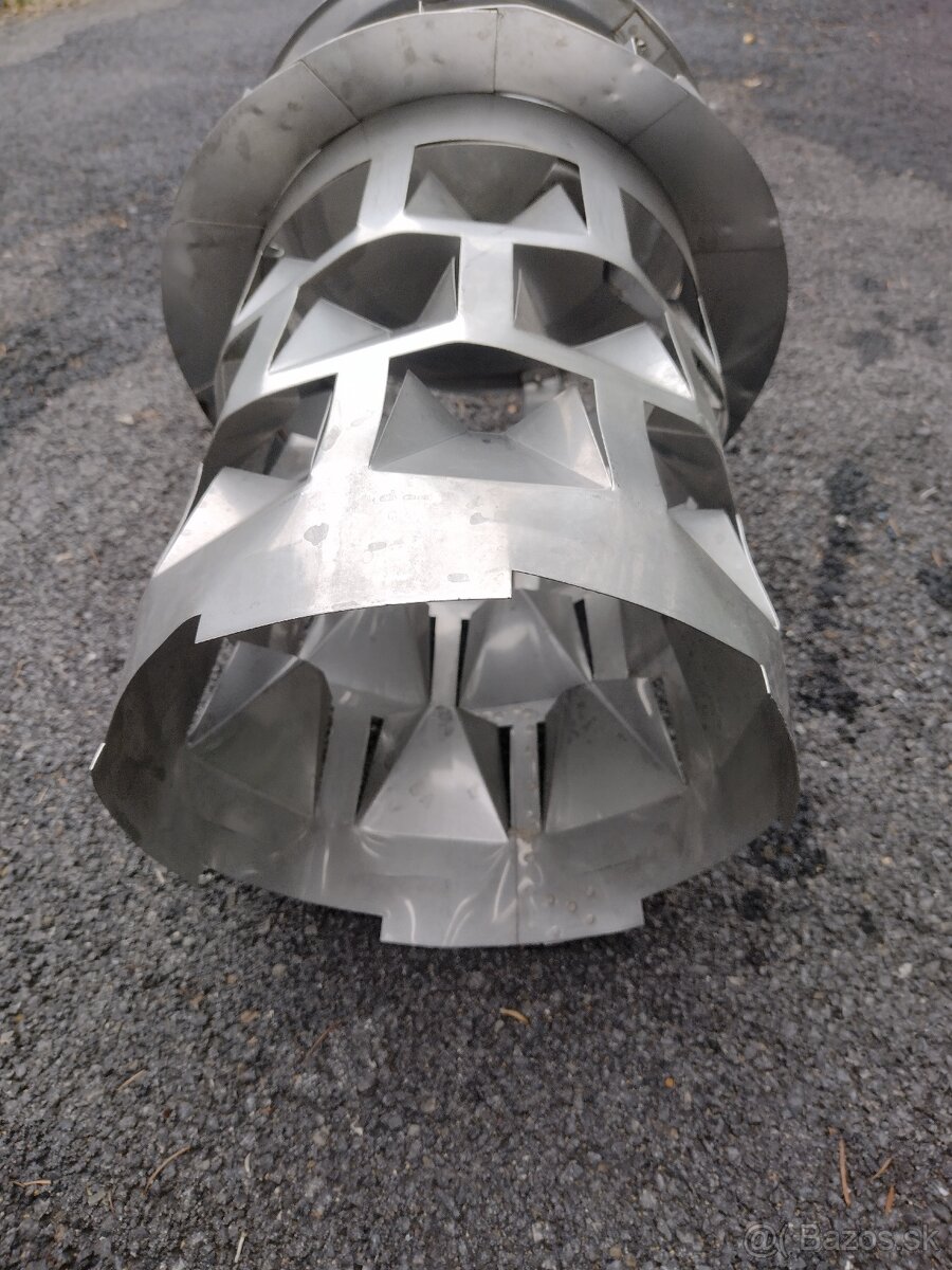 Komínová hlavica EKON so vsuvkou 160 mm nerezová - 5