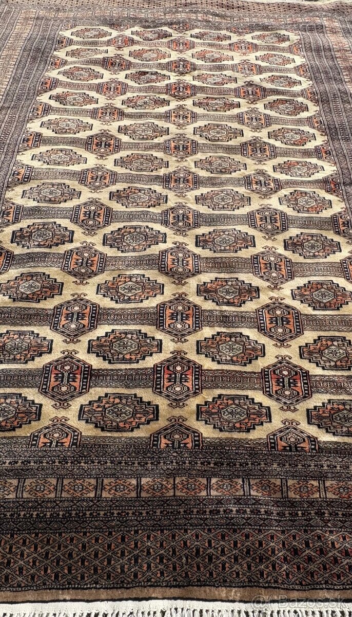 Hodvábny ručne viazaný iránsky koberec, top stav, 280x190 - 5