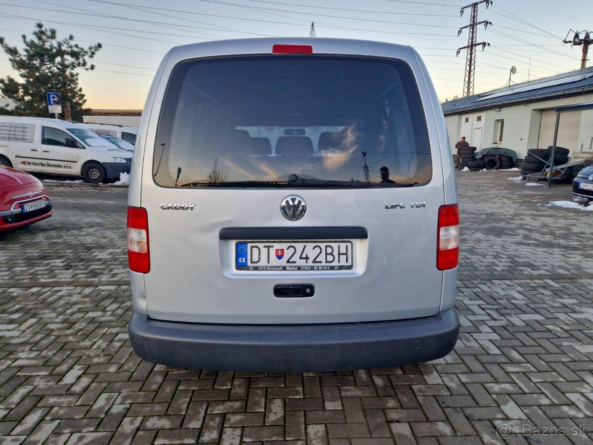 Predám Volkswagen Caddy 1.9 TDI 77 KW r.v.2009.Ohrev,7-miest - 5