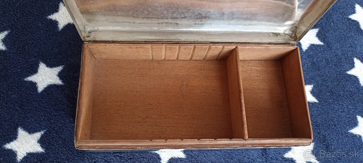 Investičné striebro-šperkovnica/humidor 1902–UK-582g - 5
