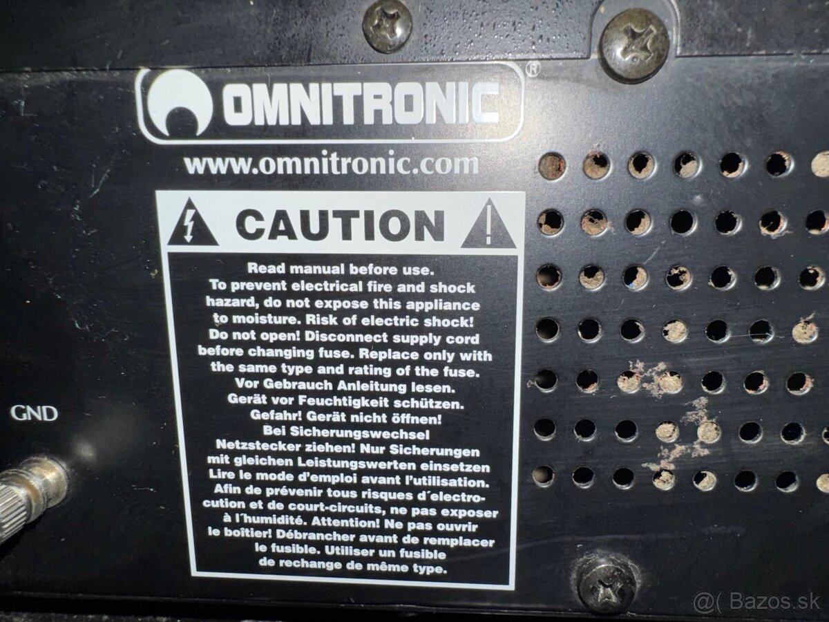 OMNITRONIC koncový zosilovač 2x500W - 5