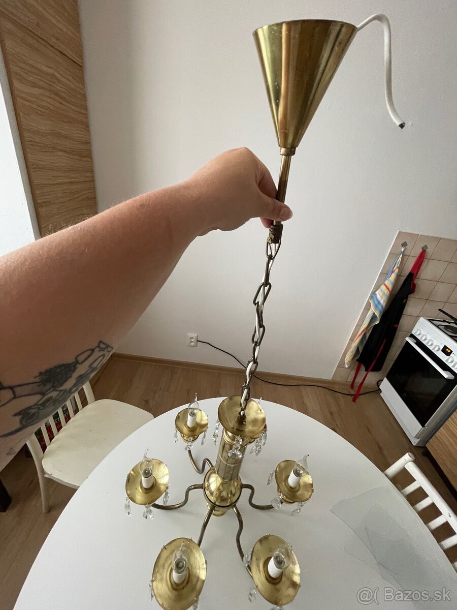 opravený kryštálový luster - 5