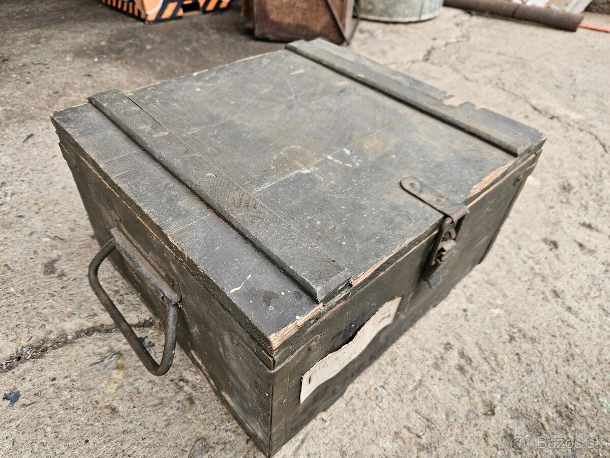 Vojenska drevena krabica bedňa 6. - 5