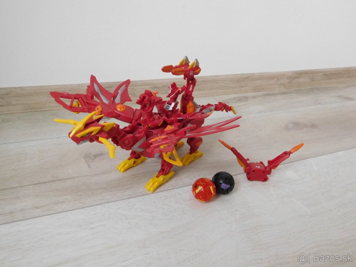 Bakugan drak červený- 30 cm, - 5